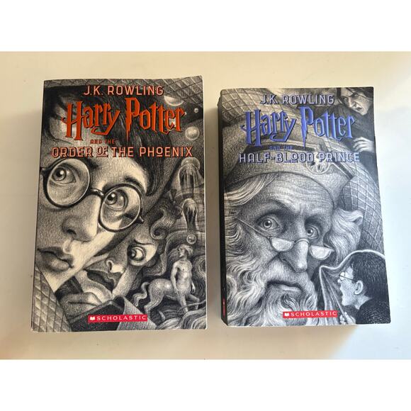 Harry Potter 2018 First Print Paperback Set | Books 5 & 6 - Picture 1 of 3